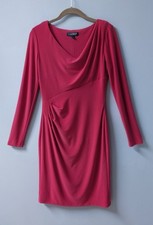 LAUREN Ralph Lauren Primrose Pink Stretch Ruched Draped Dress 4