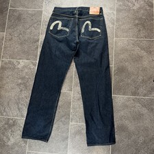 Evisu Back Print Jeans Trousers Men’s Denim Vintage - size 32”