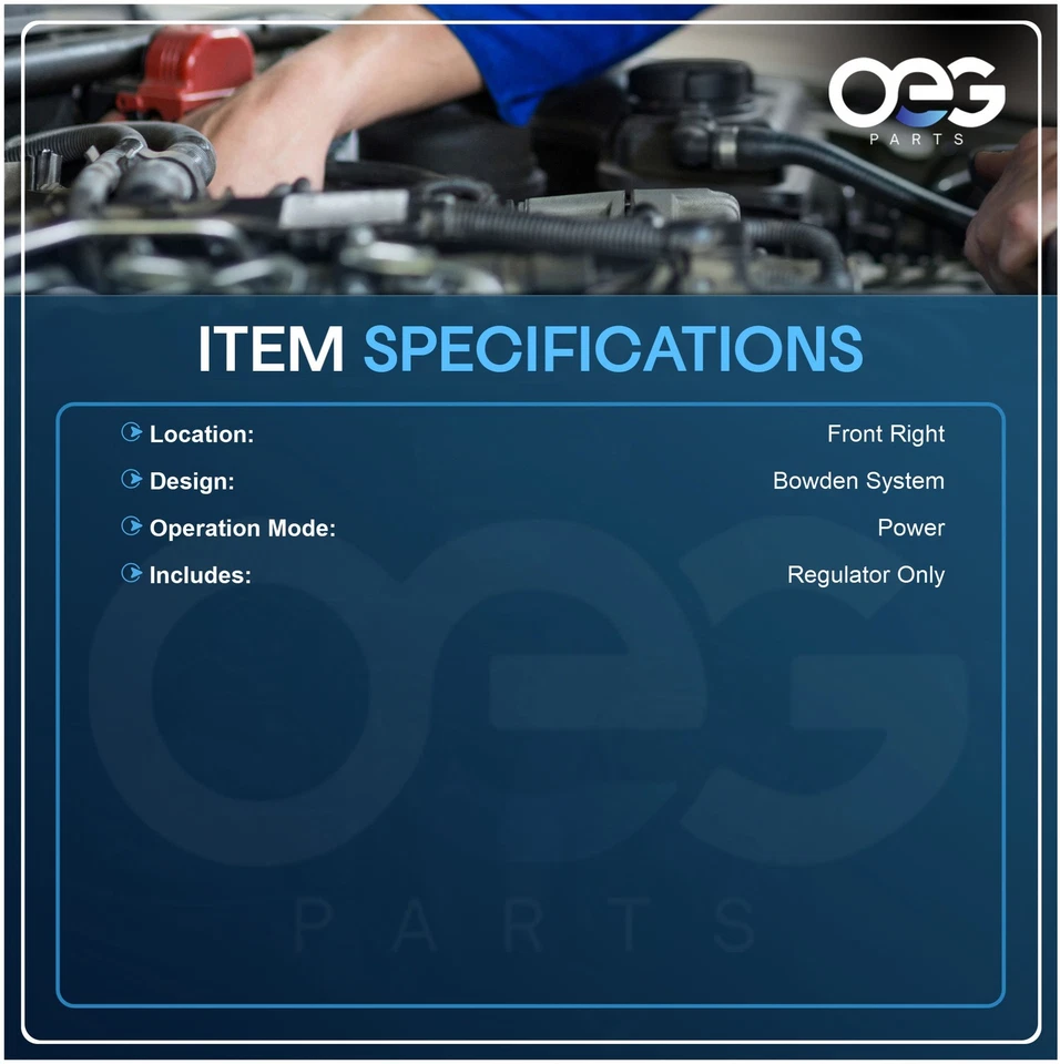 Power Window Regulator Only For Nissan Tiida 2007-2013 80720EE00B/C/D RF 752-210 - Image 3 of 4