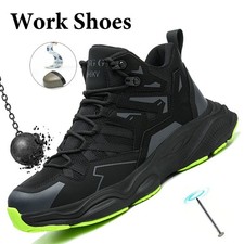 Indestructible Safety Work Shoes Steel Toe Breathable Work shoes Mens' Sneakers
