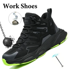 Indestructible Safety Work Shoes Steel Toe Breathable Work shoes Mens' Sneakers