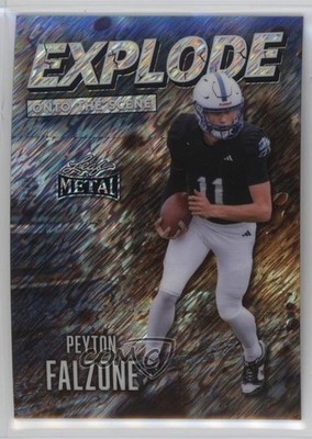 2026 Leaf Metal Explode Onto The Scene Silver Shimmer 11/12 Peyton Falzone 0u66