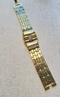 Vintage Jewelry Signed CROWN TRIFARI / ALFRED PHILLIPE GOLD PLATED BRACELET