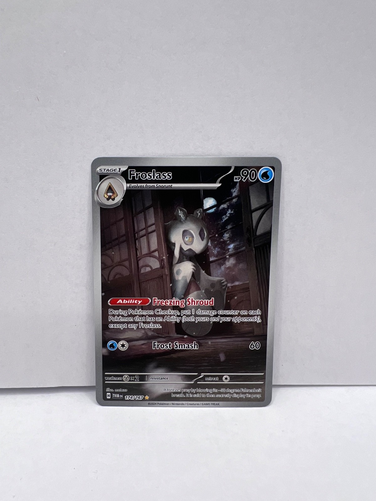 Pokemon TCG Froslass 174/167 Sv06: Twilight Masquerade Holo-foil Alternate Art