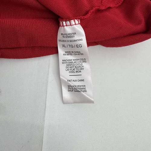 NWT Natori 2 Pc Pajama Set Women's XL Red Long Sleeve Sleepwear Preppy Jersey - Picture 8 of 19