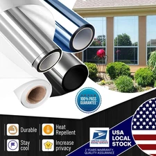 One Way Mirror Tint Window Film Privacy Protect UV Reflective Sun Block For Home