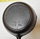Vint Birmingham Stove & Range BSR Century Series No3 Cast Iron Skillet #3 Smooth