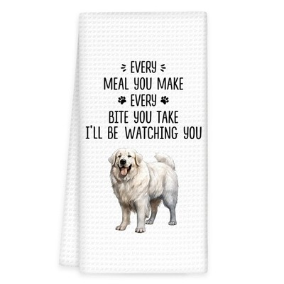 Great Pyrenees Dog Kitchen Towels Hand Dish Tea Funny Dog Decor 16x24 Inch