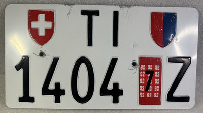 Schweiz Schweizer Tessin (TI) Kantons Nummernschild