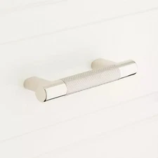 Signature Hardware 3" JERICO CABINET PULL POLISHED NICKEL/STAINLESS STEEL