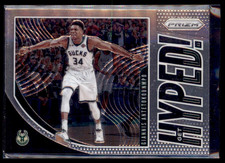 2019-20 Prizm Basketball Get Hyped! Giannis Antetokounmpo Bucks 3