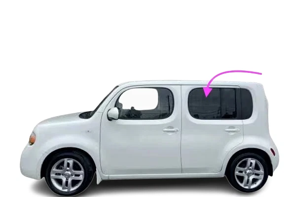 适用于:2009 - 2014 年日产立方体 4D 实用后左驱动器侧门窗玻璃 — 第 2/4 张图片