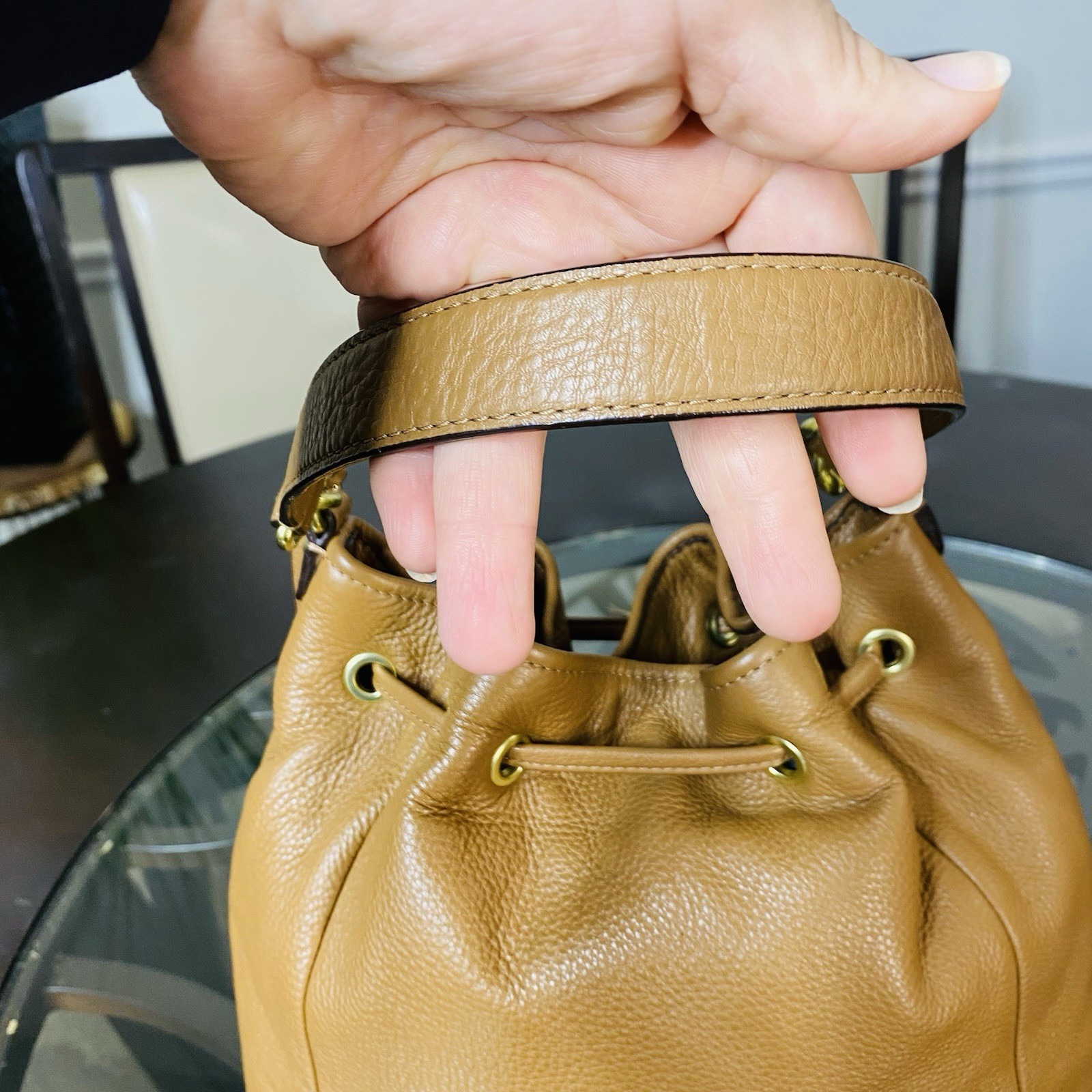 Coach Avery Pebble Leather Drawstring Bucket Bag … - image 6