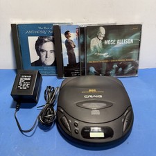 Craig CDM-43005 Portable CD Player Discman w/ AC Adapter Tested Works