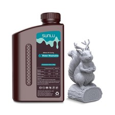 SUNLU Water Washable 3D Printer Resin, Fast Curing Low Shrinkage, High Precis...