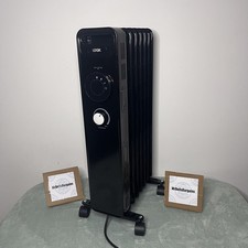 Logik L15OFR20 1500W Portable Oil-Filled Radiator Black
