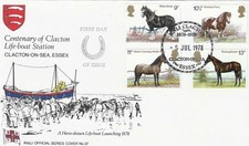 1978 Horses On Pilgrim Clacton on Sea Lifeboat Official Cat £30