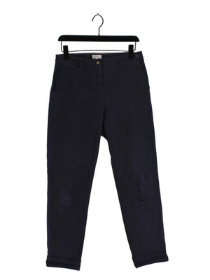 Joules Damen Anzughose UK 10 Blau Baumwolle