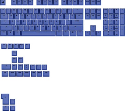 Glorious - GPBT Basics Universal Keycap Set Compatible with Most 100% 85% 80%...