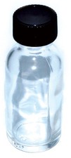 Clear Glass Bottle 1 oz Vials Empty Storage Container Oil Aromatherapy Blends