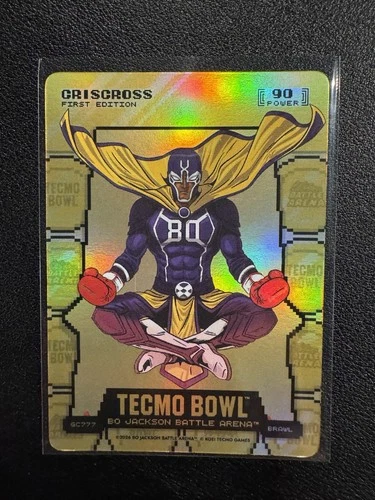 Bo Jackson Battle Arena Tecmo Crisscross Gold Coin Battle foil (GC777) Brawl