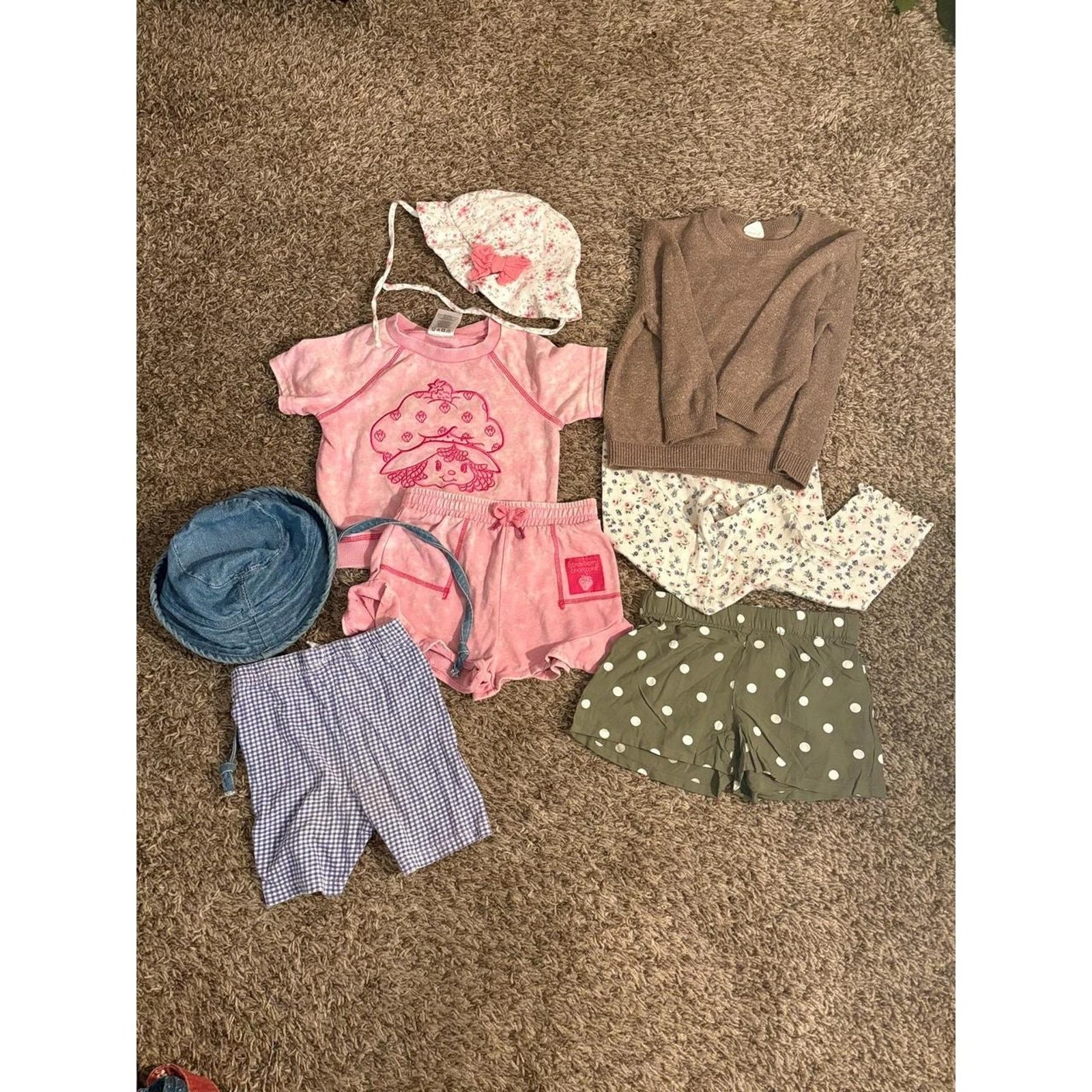 3T Toddler Girl Clothing Lot 13 Pieces | Baby Gap, Strawberry Shortcake, Carters