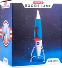 NEW Retro vtg style NASA Rocket Ship Space Lava Lamp Lite Blue/Red  17”