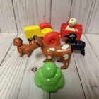 Vintage Fisher Price Little People Farm 915 Animals Pig Dog Sheep Cow Tractor