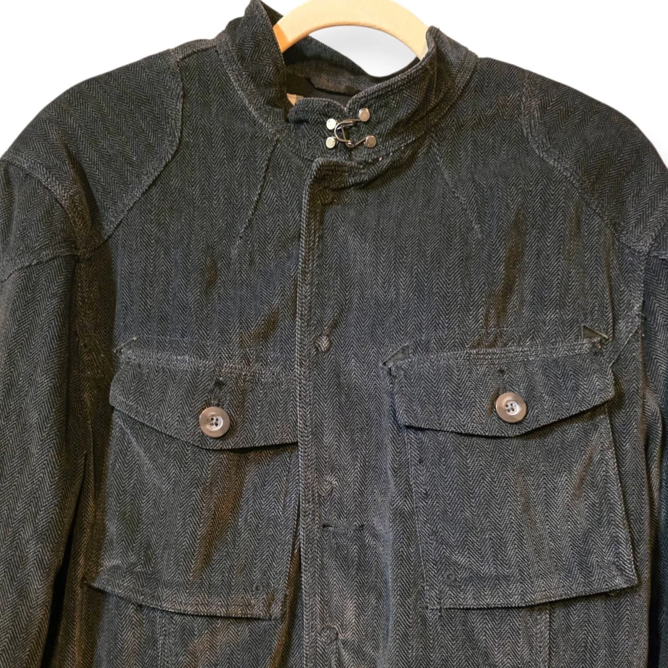 Chaqueta Triple Five Soul Weathered negra de pana para hombre talla XXL Foto 2 de 4