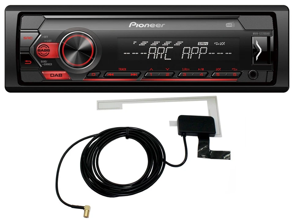 Pioneer 1DIN USB DAB MP3 AUX Autoradio für Chrysler PT Cruiser 300C Dodge Jeep C - Bild 2 von 4