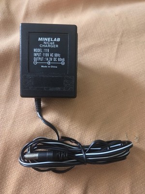 OEM AC Adapter Minelab 119 NiCad Metal Detector Battery Charger - Excalibur 800