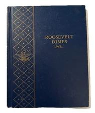 Vintage Whitman Coin Album #9414 Roosevelt Dimes 1946-1965 No Coins Fast S&H