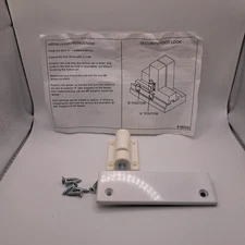 Patio Sliding Door Lock Foot Safety Lock For Home Security White New