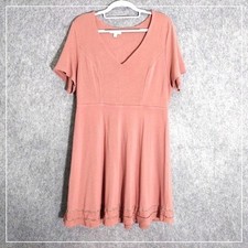 Marybelle Pink Dress Women 1X Feminine Party Event Ponte Knit Stretch Workwear