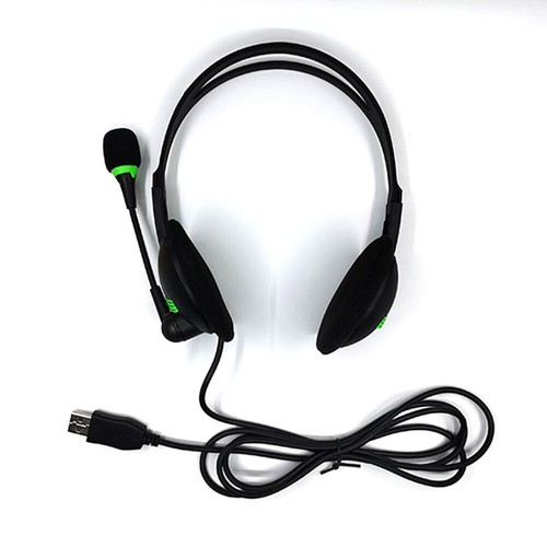 Auriculares USB con Micrófono Cancelación de Ruido Auriculares de Computadora para PC Chat Llamada EE. UU. - Imagen 17 de 23
