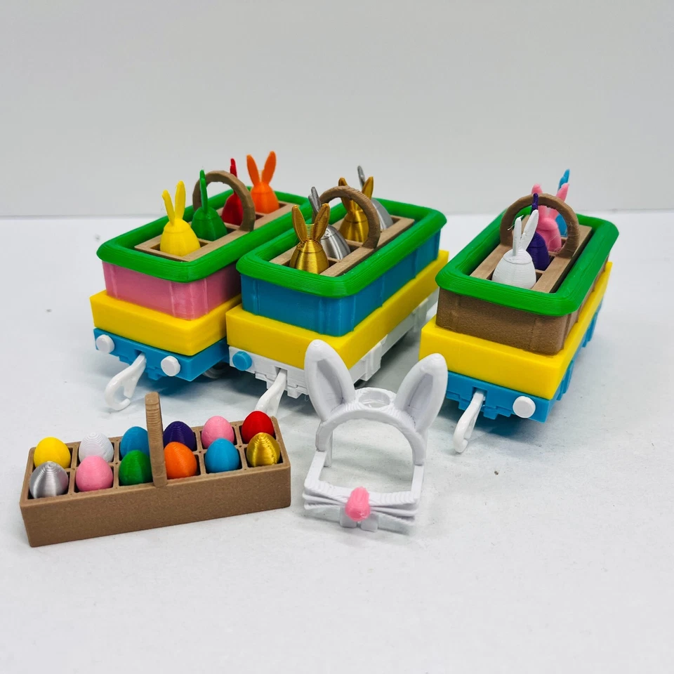 Thomas & Friends Trackmaster Tren de Carga de Pascua con Cara de Conejo - Personalizado ¡LEER! Foto 2 de 4