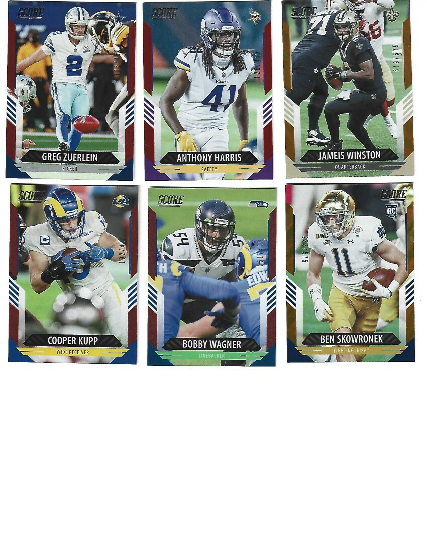 2021 Score Football Cards Inserts Complete Your Set BUY MORE SAVE MORE