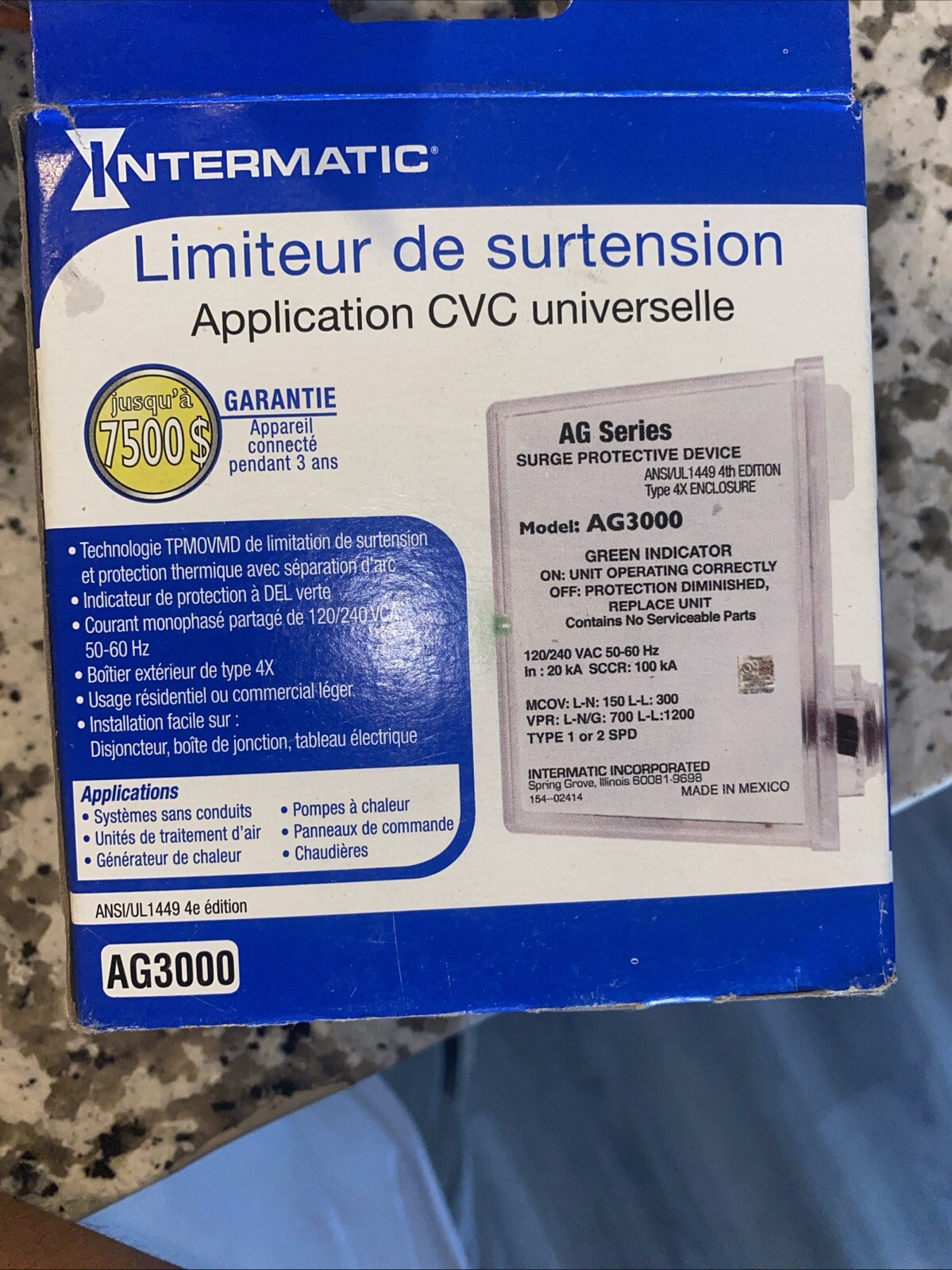 Surge Protectors Intermatic AG3000 HVAC Surge Protector, 120/240