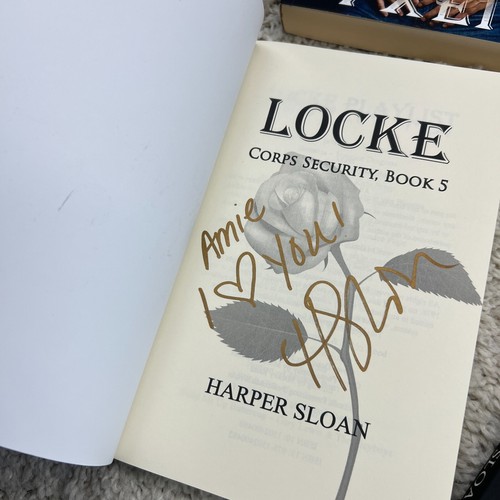 Harper Sloan Corps Book Lot Locke Axel Cage Cooper Signed 4 Books Spicy Read - Picture 2 of 6