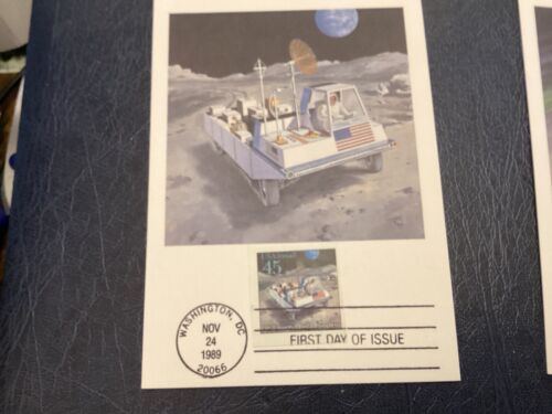 ICOLLECTZONE US C12C126a-d Imperf Beautiful Color Card FDC Set (A100) - Picture 4 of 9