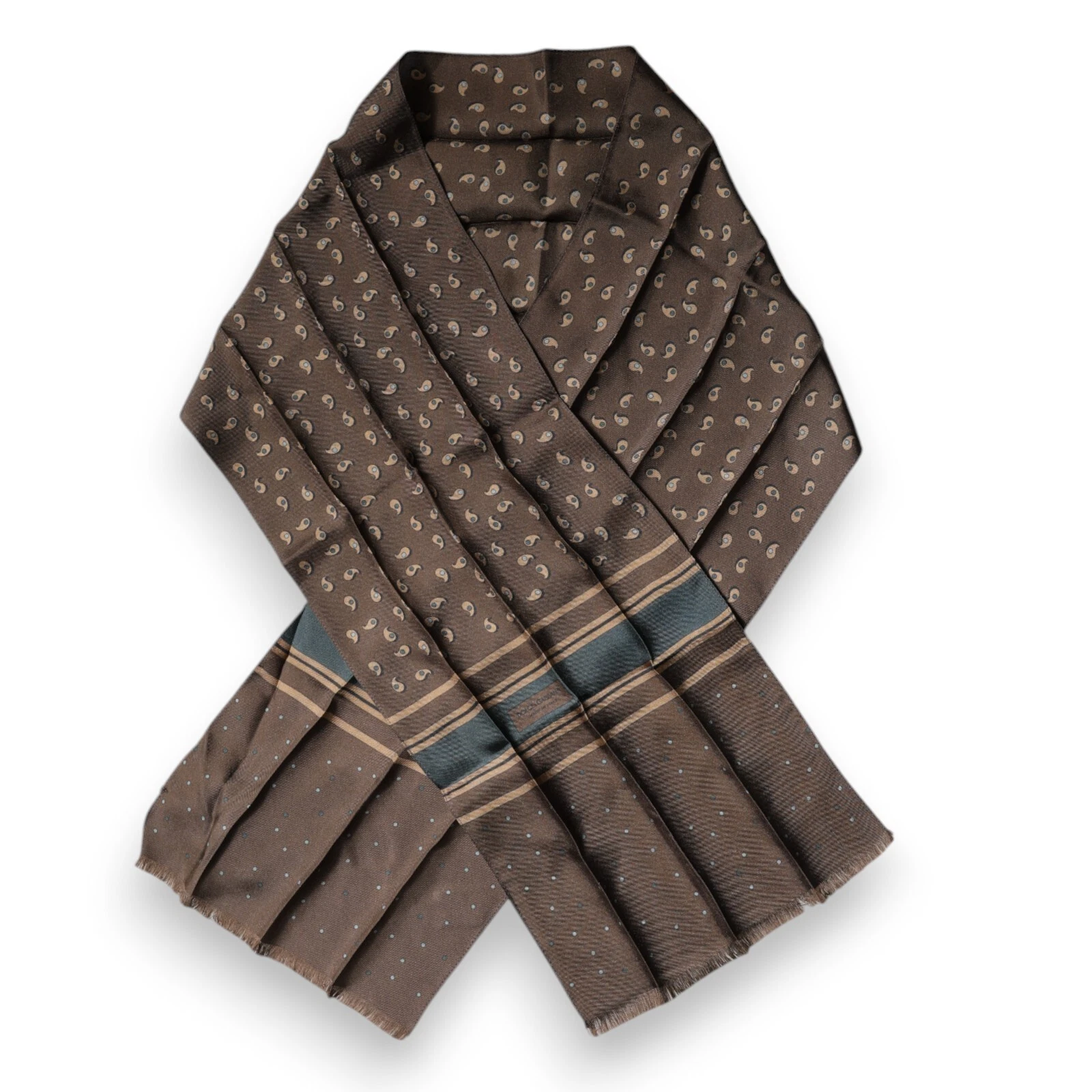 DOLCE & GABBANA Scarf Brown Fantasy Silk Neck Wrap Shawl 135cm x 23cm RRP 240usd
Opens in a new wind