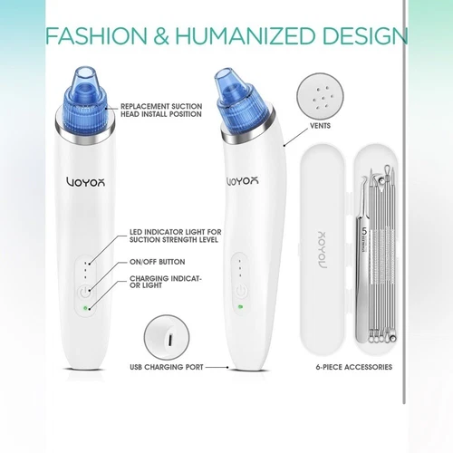 VOYOR Blackhead Remover Pore Vacuum - Thumbnail 4