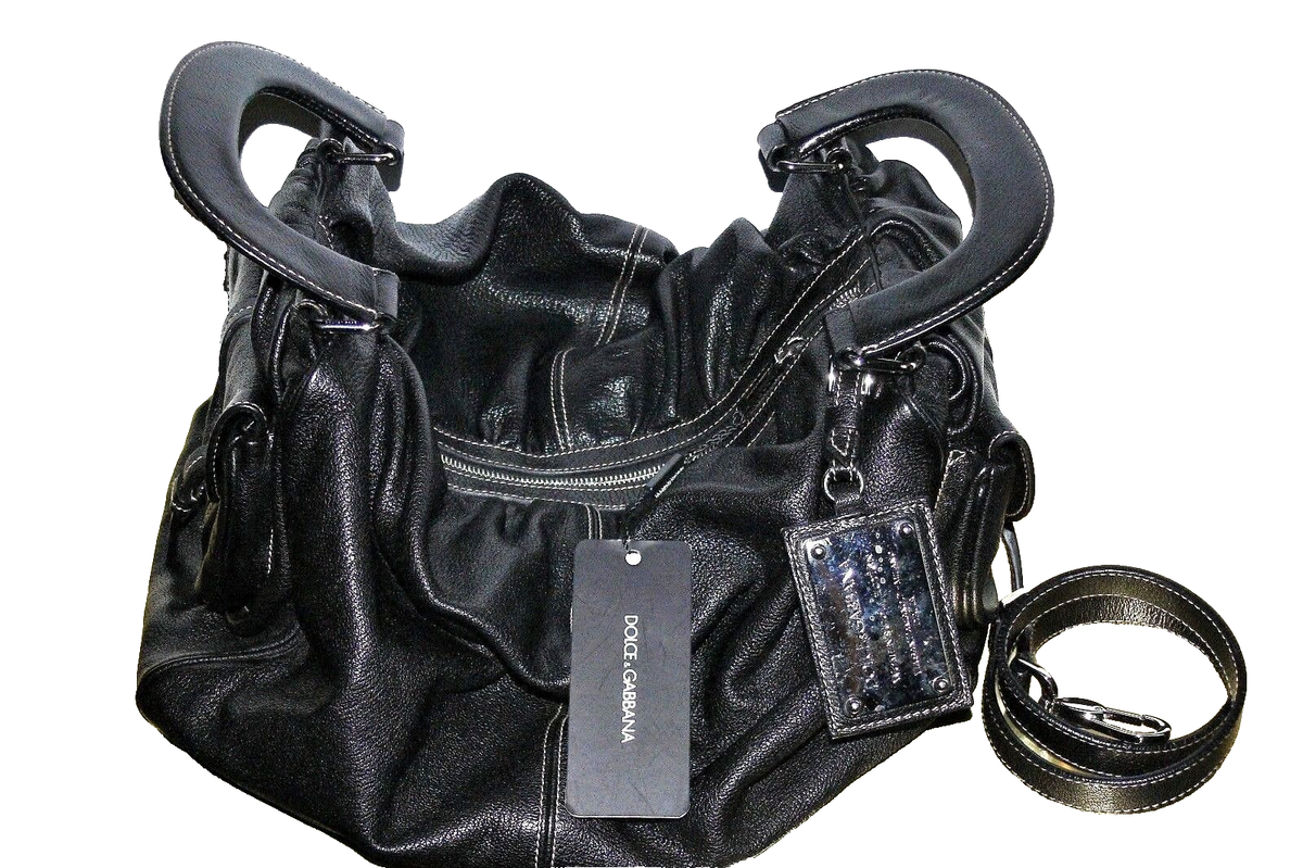 本物 Dolce & Gabbana MISSCURLY レザーハンドバッグ 本物 Dolce & Gabbana MISSCURLY レザーハンドバッグ Authentic