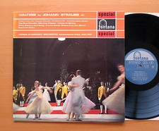 SFL 14046 Waltzes by Johann Strauss Paul Walter 1964 Fontana Stereo EXCELLENT