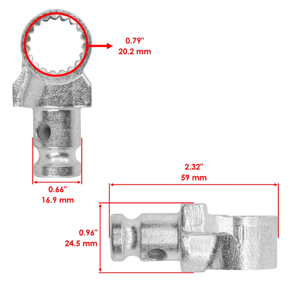 Caltric Kick Start Joint Knuckle for Honda CRF450R CRF 450R 2002 2003 2005 - Image 2 of 4