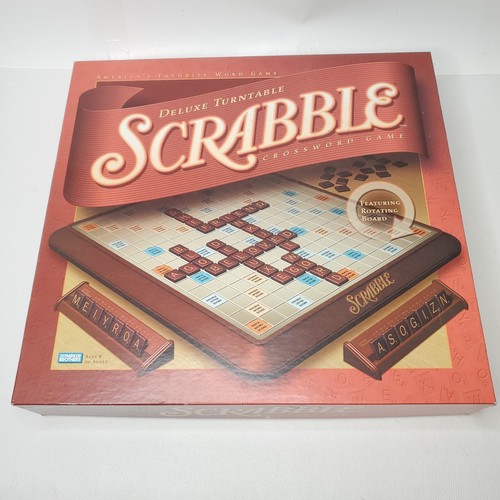 Parker Brothers Scrabble Deluxe Edition Rotating Turntable COMPLETE 04034 - Picture 10 of 12