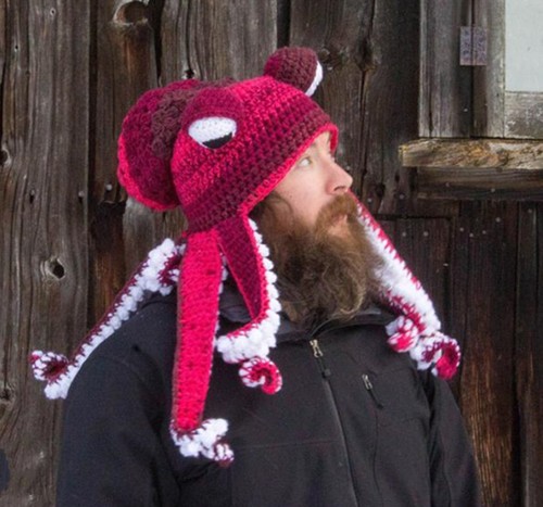 Knitted Hat Clothing Octopus With The Same Winter Warm Knitted Octopus Warm Hat! - Picture 6 of 23