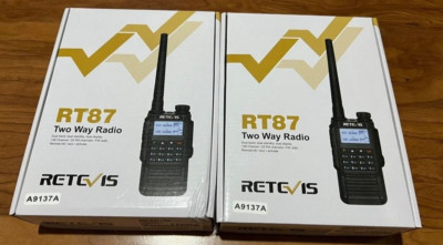 RETEVIS RT87 Two way Radio Dual Band Standby Display 128 Channel 25 FM ...