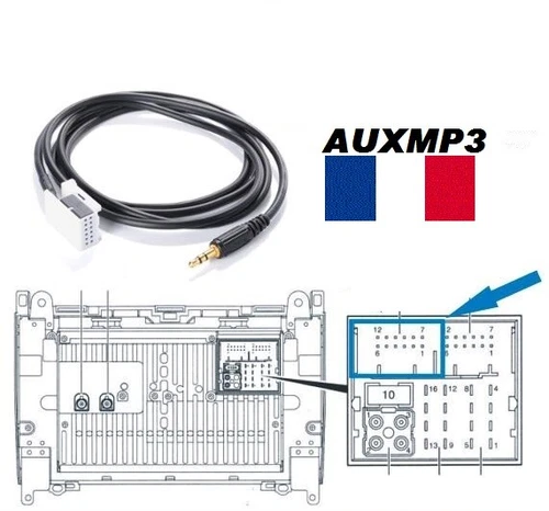 Adapter Auxiliary Cable mp3 for Head Unit Mercedes Class S W221