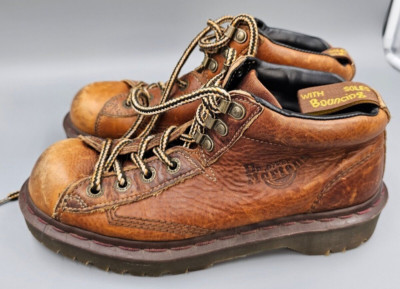 Dr Martens Mens 8287 Brown Leather Chunky Round Toe Boots Size 7